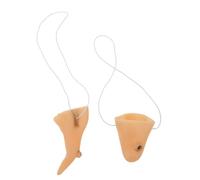 SUPVOX 6 Sets Realistic Halloween Witch Costume Accessories Fake Chin and Nose Props with Elastic Band for Wizard Cosplay Carnival Party Dress Up Supplies for Adults