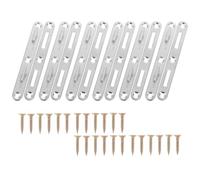 SUPVOX 6 Sets Thickened Flat Double Buckle Bed Rail Hinges Bed Rail Fasteners Connecting Hardware Replacement