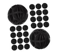 SUPVOX 60pcs Filter Balls Biochemical Balls Pool Filter Media Bio Media Abs Black