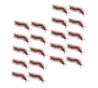 SUPVOX 60Pcs Realistic Plastic Centipede Halloween Party Props Scary Prank Playthings for Trick Games and Horror Gatherings