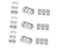 SUPVOX 60pcs Transparent Silicone Brake Cable Rings Bike Line Protector Octagonal O-Rings Cycling Accessories Scratch-Resistant Fit for Mountain and Road Bikes