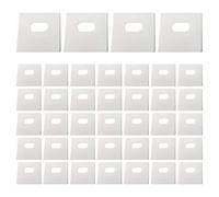 SUPVOX 60pcs Vertical Blind Repair Tabs Fixers White Pvc Replacement Parts for Vertical Blinds to Repair and Extend Serving Life