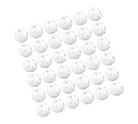 SUPVOX 60pcs White Rattle Inserts for DIY Plastic Bell Noise Maker Balls Safe Doll and Animal Puppet Rattle Replacement Parts for Crochet and Craft Projects