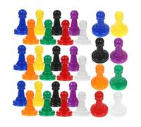 SUPVOX 64pcs Plastic Chess Pieces Game Accessories for Board Games Pawns Kings and Figurines for Family Gatherings and Parties