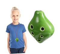 SUPVOX 6hole Mini Ceramic Ocarina for Beginners Portable Practice Instrument Music Score Includes Lanyard for Students and Folk Music Enthusiasts