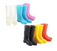 SUPVOX 6pairs Mini Rain Boots Dollhouse Miniatures Miniature Rain Shoes Covers for Christmas Decorations Scale Decor