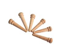 SUPVOX 6pc Maple Guitar Bridge Pins Set Acoustic Strings Ferrules for Folk Strings Instruments