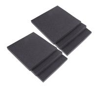SUPVOX 6pcs 30x30x3cm Fire-resistant High-density Soundproof Foams Acoustic Panels Wall Tiles for Studio Recording and Indoor Noise Absorption