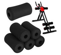 SUPVOX 6Pcs Ab Training Sleeve Replacement Sponge Pads Soft Flexible Roller Covers for Gym Equipment Compatible with Various Machines Comfortable Fitness Accessories