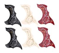 SUPVOX 6pcs Acoustic Guitar Pickguard Scratch Guards with Artistic Bird and Flower Patterns Surface Protection Scratch Prevention for Musical Instruments