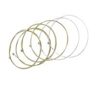 SUPVOX 6pcs Acoustic Guitar Strings Brass Replacement for Folk Guitars High-resonance Musical Strings with Balanced Tone and Fast Tuning Suitable for Beginners and Professionals