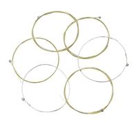 SUPVOX 6pcs Acoustic Guitar Strings Durable Replacement Strings for Folk Guitars Fast Tuning Rich Resonance Comfortable Feel for Musicians and Performers