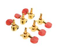 SUPVOX 6pcs Acoustic Guitar Tuning Pegs with Oval Knob Enclosed Machine Heads Finish Folk Guitar Replacement Parts for Wide Compatibility Easy Installation and Performance