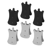 SUPVOX 6pcs Assorted Erhu Mute Clips Electroplated Steel Sound Reduction Accessories for Quiet Practice for Beginners and Evening Use