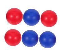 SUPVOX 6Pcs Beach Paddle Ball Replacement Soft PU Material Balls in Red and Blue and Hand Eye Coordination Enhancement