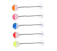 SUPVOX 6Pcs Bearded Dragon Reptile Bell Balls with Suction Cup and Rope Multifunctional Lizard Play Balls for Climbing Biting Communication Safe Wear Resistant Enrichment for All Lizards