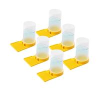 SUPVOX 6Pcs Beehive Entrance Feeder with Pinhole Water Design Plastic Beekeeping Feeder and Water Dispenser for Bees Multi Functional Hive Feeding Tool for Garden Apiaries