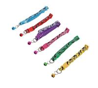 SUPVOX 6pcs Bell Collar for Cats Serene Calming Cat Collars Plaid Pattern Safety Buckle