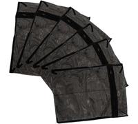 SUPVOX 6pcs Black Mesh Laundry Bags with Zipper 50x60cm Protective Washing Machine Laundry Storage Bags for Clothes Travel Dirty Clothes Organizer