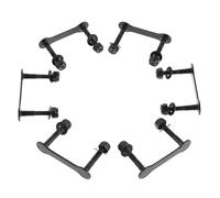 SUPVOX 6pcs Black Skateboard Bolts Mounting Hardware Kit with Nuts for Longboard and Skateboard Decks Integrated Bridge Screws for Reduced Vibration Easy Installation Sleek Professional