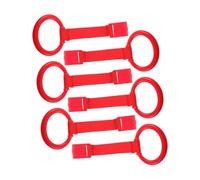 SUPVOX 6pcs Boy Girl Pull up Ring Playpen Handle Walker Tool for Learning Standing Crib Hooks Nursery Cot Rings Safety