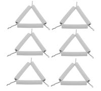 SUPVOX 6pcs Ceramic Triangle Crucible Rack High Temperature Resistant Wire Holder for Laboratory Experiments Stable Support for Safe Heating for Middle and High School Science