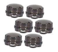 SUPVOX 6pcs Childproof Oven Knob Guards Gas Stove Part Gas Burner Cover High Grade