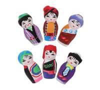 SUPVOX 6Pcs Chinese Peking Opera Figurines People Figures with Faces Multicultural Toys for Kids Miniature Toy Statues for Dollhouse Decor Preschool Play Home Display