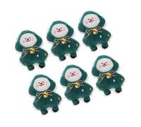 SUPVOX 6Pcs Christmas Tree Catnip for Indoor Cats and Kittens, Plush Chew for Cat Teeth Cleaning and Interactive Play, Sturdy Holiday Collection