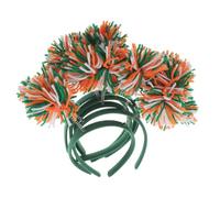 SUPVOX 6pcs Colorful Pom Pom Headband Set Knitted Fairy Tale Hair Accessory for Birthday Carnival Halloween Party Multi-colored Festive Headbands for Women and Stage Shows Celebration