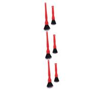 SUPVOX 6pcs Detailing Brush Set for Car Cleaning Scratch Design for Interior and Exterior Use for Vents Cup Holders and Instrument Panels