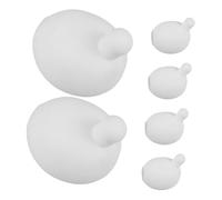SUPVOX 6pcs DIY Soft Gel Bubble Inserts for Adults Comfortable Squishy Stress Balls for Creative Sensory Play Hand Grip Squeeze Versatile White Silicone Doll Bubble Core Replacement