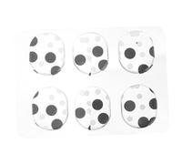 SUPVOX 6pcs Drum Accessories Self-adhesive Drum Snare Mute Mats Dampener Pads Silicone Gel