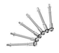 SUPVOX 6pcs Drum Screw Tension Rods Replacement Parts for Drum Set Hardware Metal Repair Kit Compatible with Snare Bass Jazz Percussion Instruments
