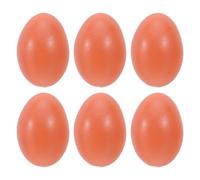 SUPVOX 6pcs Fake Eggs - DIY Easter Eggs to Paint - Pretend Play Food Prop Kitchen Accessories - Kitchen Play Toys for Home Decor Early Development & Party Favor