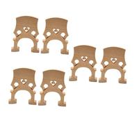 SUPVOX 6pcs Fitted Bridge Maple Wood Accessories Lightweight and Easily Shaped Replacement for Improved Sound Quality Suitable for Learning and Practicing Beige