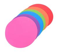 SUPVOX 6pcs Flat Soccer Markers Non-slip Training Discs High Visibility Football Training Discs for Skill Enhancement Field Markers Portable for Sports and Gym
