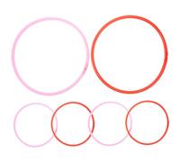 SUPVOX 6pcs Floating Aquarium Duckweed Rings Plastic Fish Feeding Isolation Circles Reusable Stable Plant Tank Decor for Freshwater and Seawater