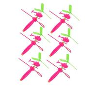 SUPVOX 6pcs Flying Helicopter Lightweight Impact Resistant Airplanes Playthings for Hand Eye Coordination Development and Imaginative Outdoor Fun Random Color