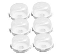 SUPVOX 6Pcs Gas Stove Knob Protectors Safety Covers Heat Resistant Kitchen Accessories Preventing Accidental Gas Leakage and Burns for Home Use