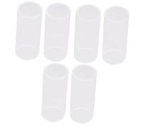 SUPVOX 6pcs Glass Guitar Slide for Player Standard Bottleneck Slide for Playing Aids