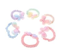 SUPVOX 6pcs Glitter Butterfly Hair Ties for Little Girls Boy Girl Boy Hair Accessories Party Outdoor Activities