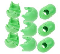 SUPVOX 6pcs Green Abs Climbing Net Buckles Secure Connection and Easy Disassembly Outdoor Climbing Net Buckle Accessory for Children and Kids Play Sets