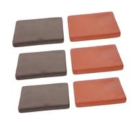SUPVOX 6pcs Handmade Red Mud Bricks Turtle Tank Habitat Decor Ceramic Clay Brick Block for Semi-aquatic Turtle Landscaping