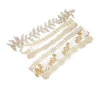 SUPVOX 6pcs Headbands with Flower Design Elastic Hair Accessories for Newborn for Showers Photography Props and Special Occasions