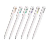 SUPVOX 6pcs Hourglass Gel Ink Rollerball Pens Plastic Neutral Pens for Students and Office Supplies Smooth Writing for School and Home Use