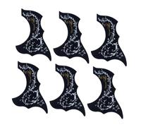 SUPVOX 6Pcs Hummingbird Pattern Pickguard for Acoustic Guitar Durable Scratch Resistant Guitar Accessory with Self Adhesive Backing for Easy Application