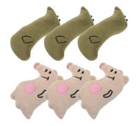 SUPVOX 6pcs Interactive Snake Cat and Chew Molar Plush for Kitten Teething, Pet Chewing Set with Catnip for Indoor Biting Play and Dental Care