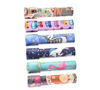 SUPVOX 6PCS Kaleidoscope Interactive Educational for Fun Science Experiment Playthings Cartoon Printed Patterns for Creativity and Imagination Development