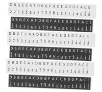 SUPVOX 6pcs Kalimba Note Stickers with High Adhesion for Key Thumb Piano Scale Labels for Beginner Learners Musical Instrument Training Decals for Finger Practice and Easy Note